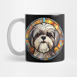 Stained Glass Shih Tzu Dog Mug